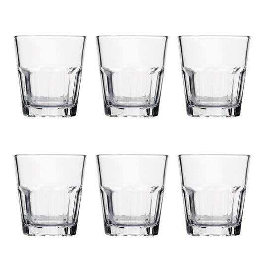 Drinkglazen - 270ml - 6 Stuks - Drinkglas - Limonadeglazen - Glas - Hoogwaardige kwaliteit - Glazenset - Drinkglazen