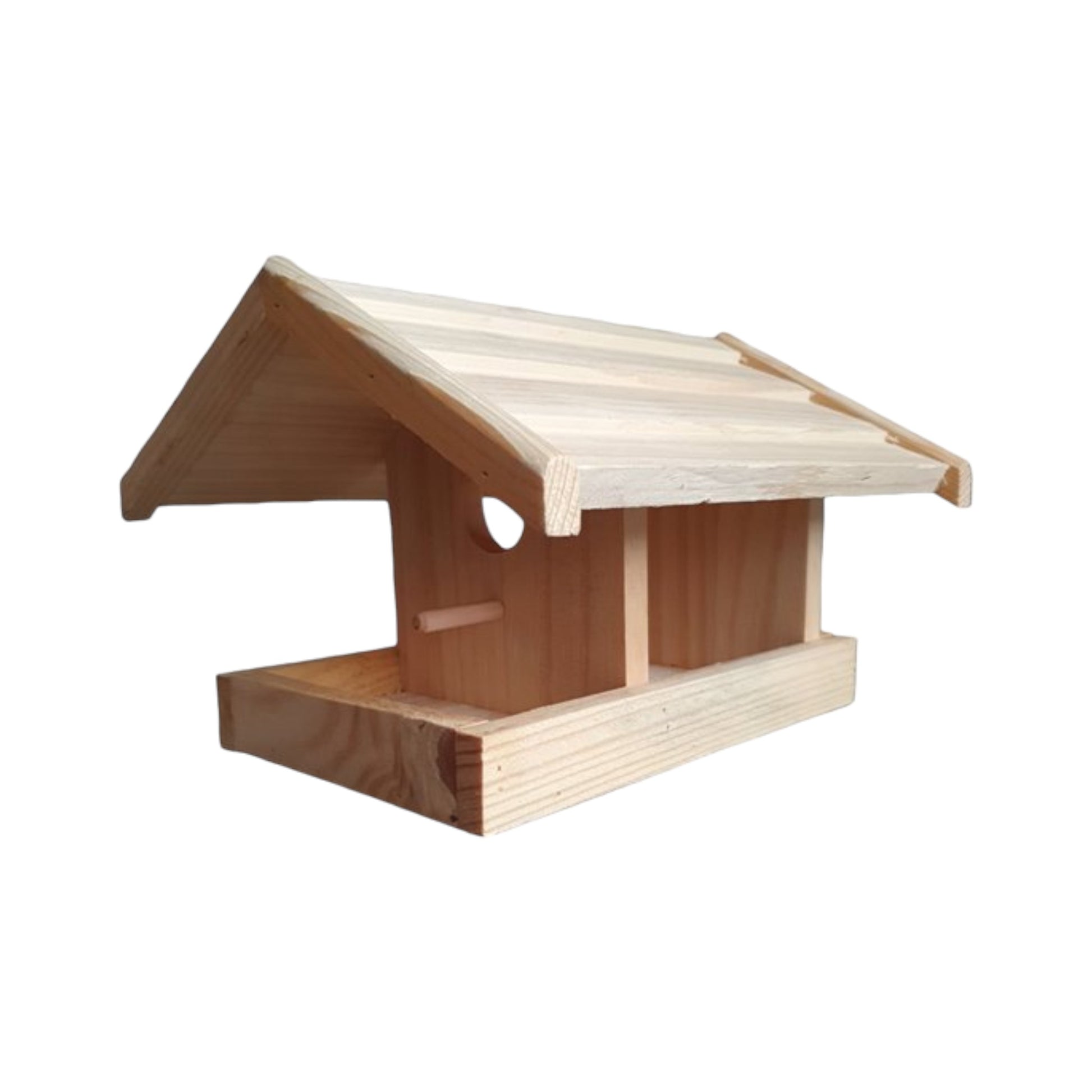 Houten Voederhuisje: Multifunctioneel Vogelhuisje en Voederstation - 24.5x22.5x17cm - Premium Kwaliteit Voedertafel en Voederplaats