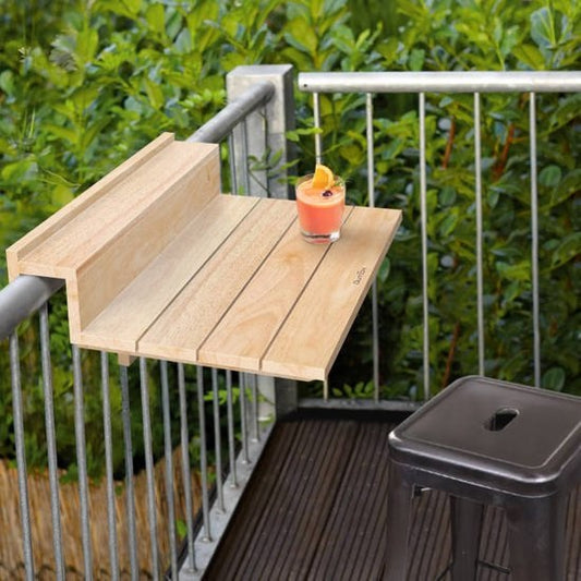 Balkontafel: Verstelbare Terrastafel 35x60cm - Premium Buitenkwaliteit voor Balkon & Patio