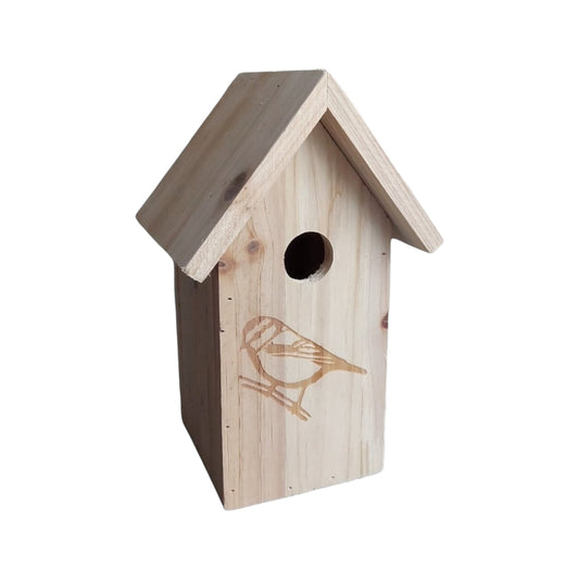 Houten Vogelhuisje: Ruime Nestkast & Broedhuisje voor Tuinvogels - 26x14x16cm - Hoogwaardige Kwaliteit Vogelwoning