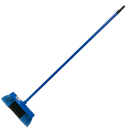 Bezem - 120cm - Donker Blauw - Kunststof - Tulip met broomsoft - Binnen & Buiten - Veger - Ultieme schoonmaak instrument