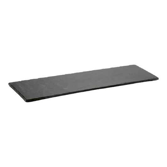Leistenen Borrelplank - Hapjesplank - Tapasplank - Kaasplank - Serveerplank - Zwart - 50 Centimeter - Rechthoek - Borrel - Plank - Langwerpig