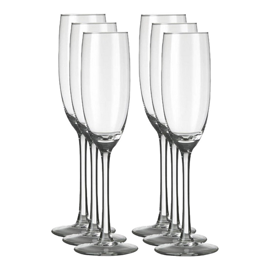 Champagne Glazen - Kristal - 6 Stuks - 200ml - Flute Glazen - Champagne Glas