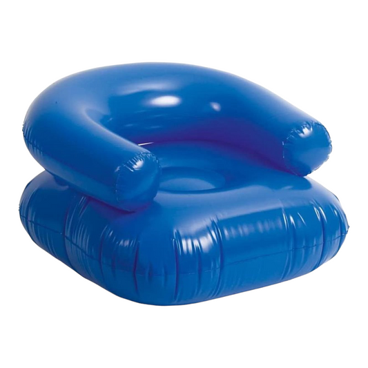 Opblaasbare Zwembadstoel - Hoogwaardige Kwaliteit - Comfortabel Drijvend Zitmeubel - Afmetingen 70x45x70cm - Diepblauw - Gemakkelijk Opblaasbaar - Draagbaar