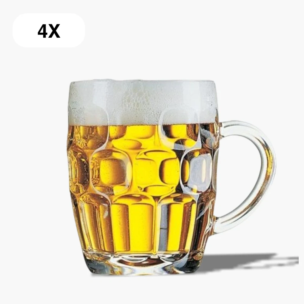 4 bierpullen van 550 ml