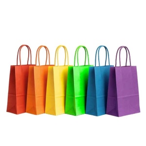 Papieren Tas (S) – Kies Kleur & Aantal – 18x8x24 cm