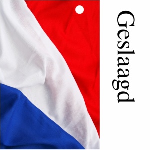 Cadeaukaartje – Geslaagd Vlag
