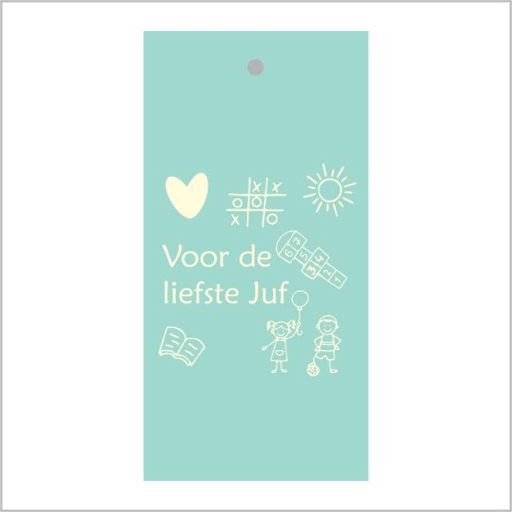 Cadeaukaartje – Voor de liefste Juf