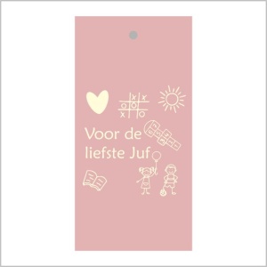 Cadeaukaartje – Voor de liefste Juf