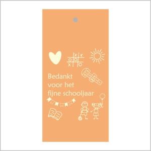 Cadeaukaartje – Bedankt voor het fijne schooljaar
