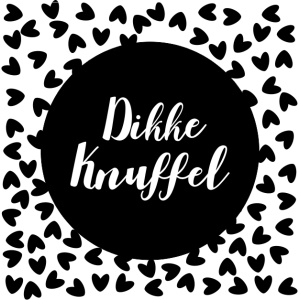 Wenskaart "dikke knuffel” – 150 x 150 mm – Inclusief Envelop