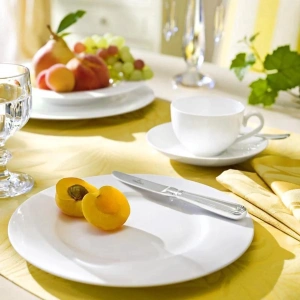 Set van 4 witte borden 27 cm