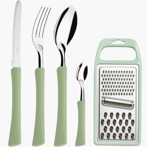 Groene bestekset voor 6 personen