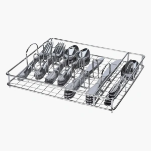 Zilverkleurige bestekset voor 8 personen