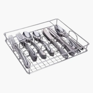 Zilverkleurige bestekset voor 8 personen