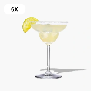 6 cocktailglazen van 260 ml