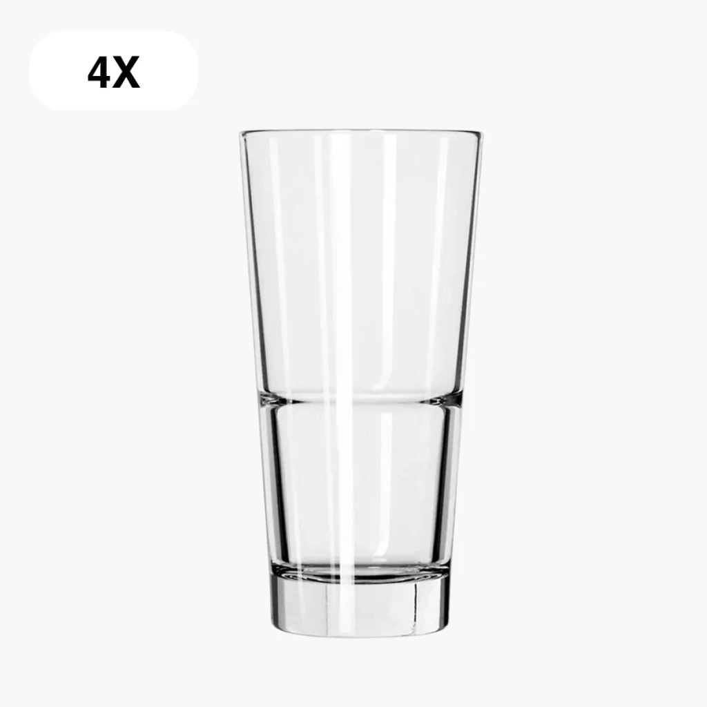 4 longdrinkglazen van 590 ml
