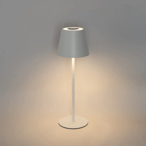Witte oplaadbare tafellamp