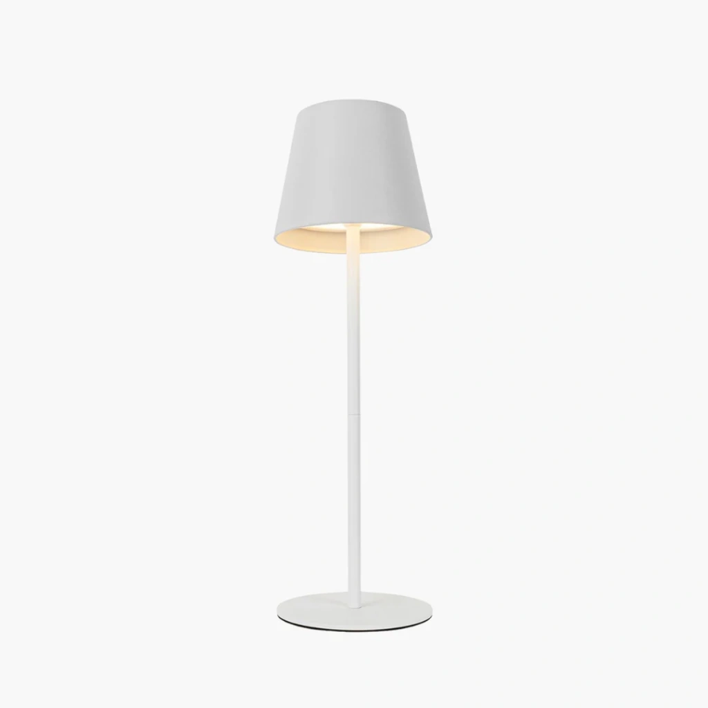 Witte oplaadbare tafellamp