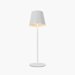 Witte oplaadbare tafellamp