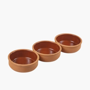 3 bruine tapasschaaltjes