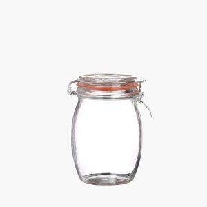 Glazen voorraadpot met beugelsluiting – 1 liter