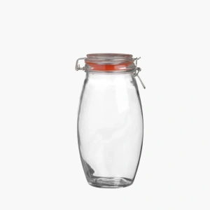 Glazen voorraadpot van 1.9 liter met beugelsluiting