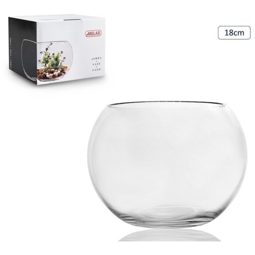 glazen bolvaas 18 cm