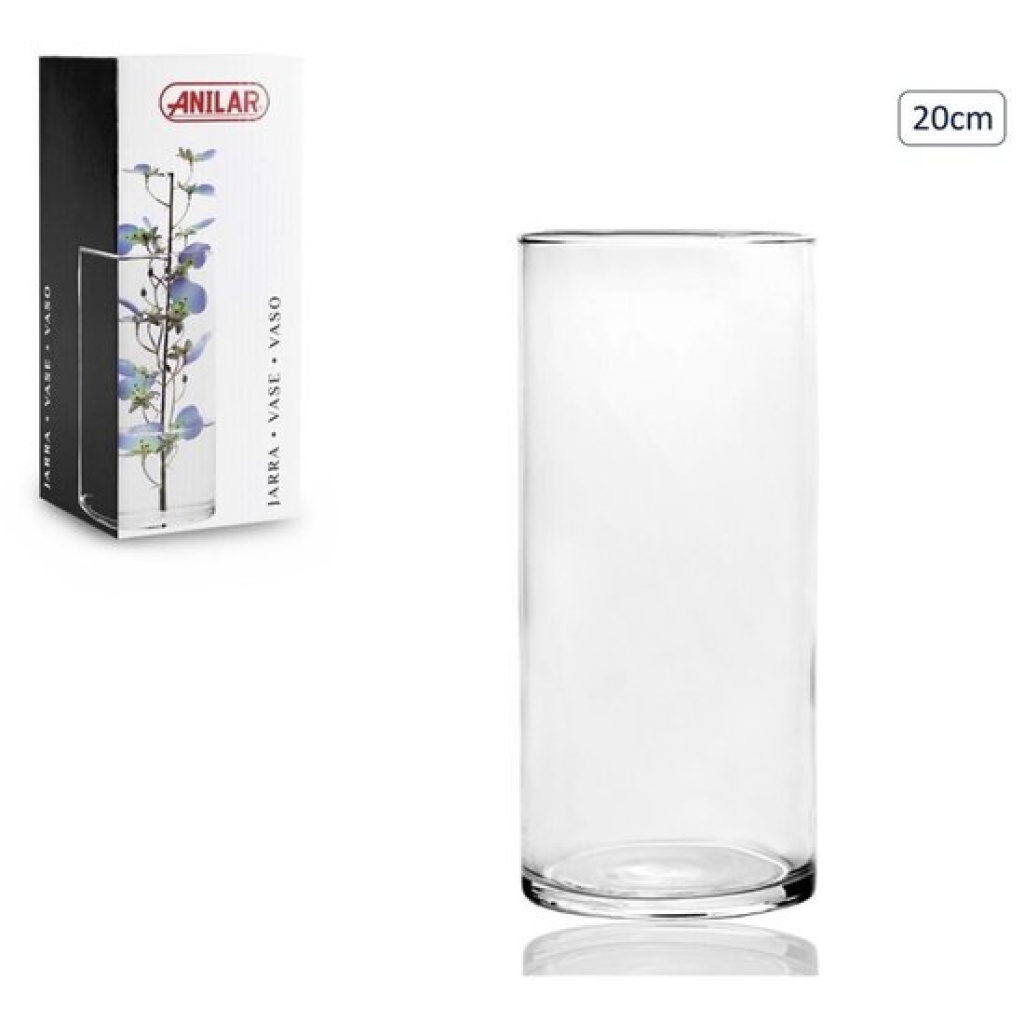 Glazen bloemenvaas 20 cm