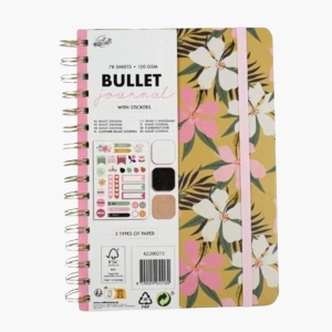 journal met Ocre Flower omslag