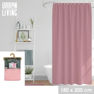 Roze douchegordijn
