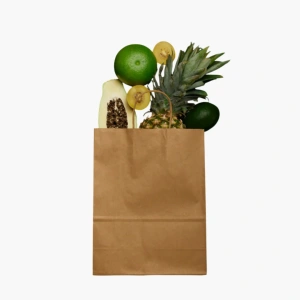 Set van 50 bruine papieren tasjes
