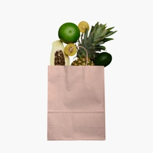 Set van 50 roze papieren tasjes