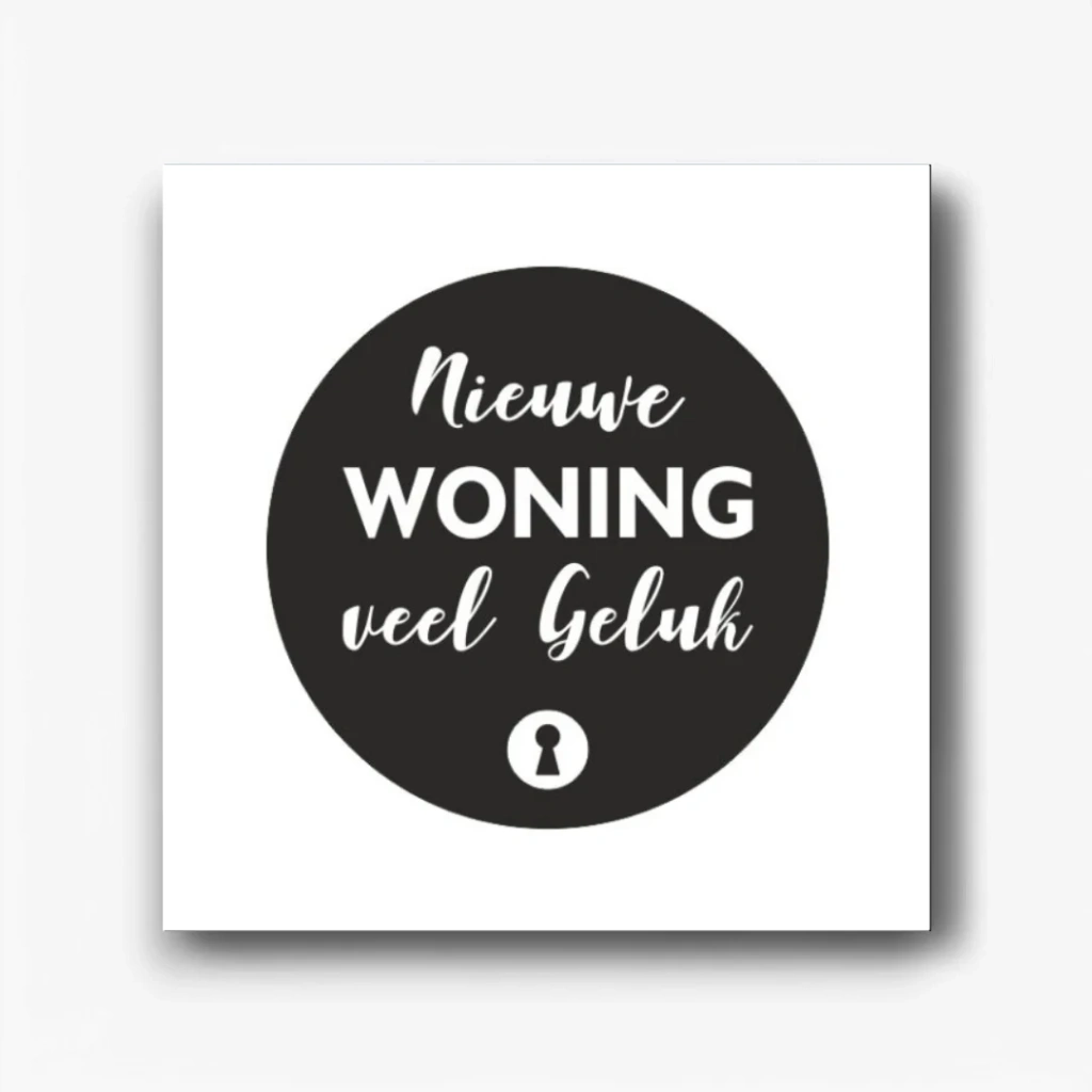 Wenskaart nieuwe woning