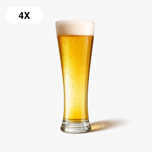 4 bierglazen van 320 ml