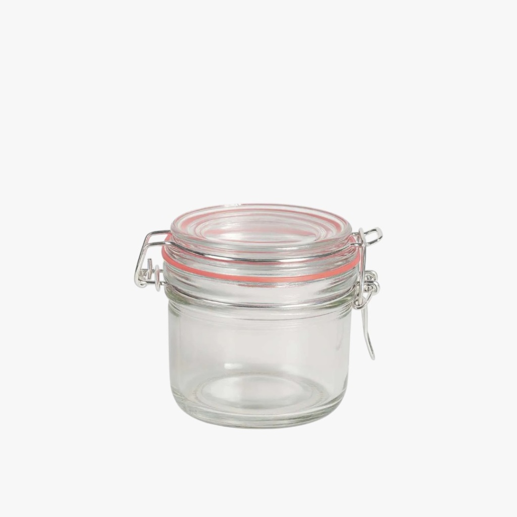 glazen voorraadpot van 250 ml met beugelsluiting
