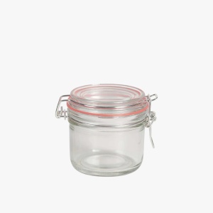 glazen voorraadpot van 250 ml met beugelsluiting