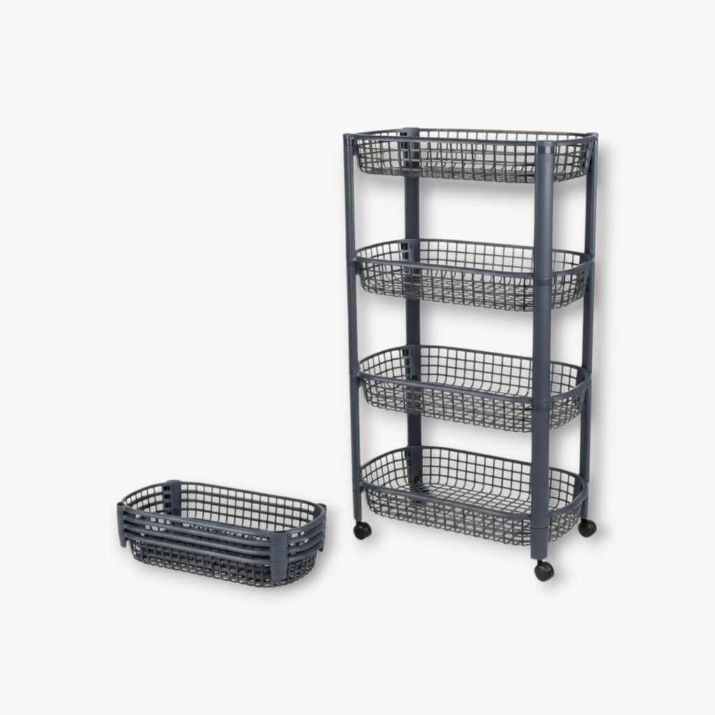Opbergtrolley met 4 lagen