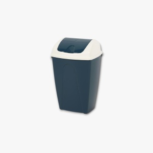blauwe prullenbak van 10 liter
